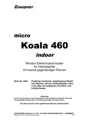 GRAUPNER micro Koala 460 indoor Manuel D'instructions