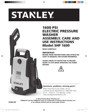 Stanley SHP 1600 Guide D'assemblage, D'utilisation Et D'entretien