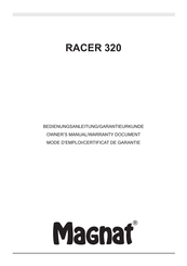 Magnat RACER 320 Mode D'emploi/Certificat De Garantie