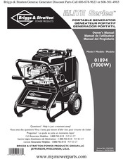 Briggs & Stratton 01894 Manuel De L'utilisateur