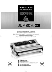 Magic Vac PROFESSIONAL JUMBO 30 EVO Instructions De Fonctionnement