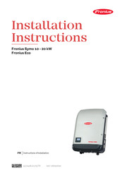 Fronius Eco Instructions D'installation