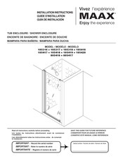 MAAX 105417 Guide D'installation