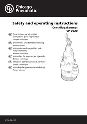 Chicago Pneumatic CP 0020 Prescriptions De Sécurité Et Instructions Pour L'opérateur