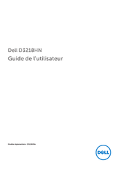 Dell D3218HN Guide De L'utilisateur