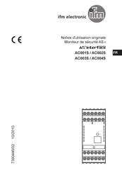 IFM Electronic AC004S Notice D'utilisation Originale