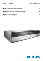 Philips MCP9360i/31 Guide D'installation Rapide