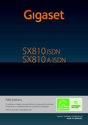 Gigaset SX810 ISDN Mode D'emploi