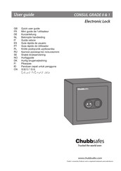 Chubbsafes Consul G1 Guide De L'utilisateur