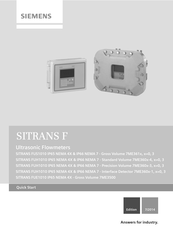 Siemens SITRANS FUH1010 IP66 NEMA 7 Instructions De Service