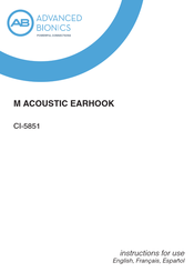 Advanced Bionics CI-5851 Instructions De Fonctionnement