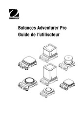 OHAUS Adventurer Pro AV8101 Guide De L'utilisateur