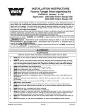 Warn Industries 81580 Instructions D'installation