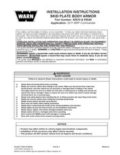 Warn Industries 85635 Instructions D'installation