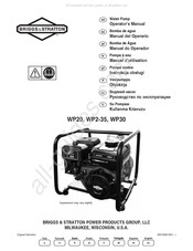 Briggs & Stratton WP20 Manuel D'utilisation