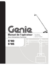 Genie S-105 Manuel De L'opérateur