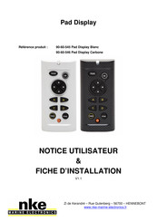 NKE 90-60-545 Guide De L'utilisateur Et D'installation