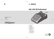 Bosch GAL 18V-40 Professional Notice Originale