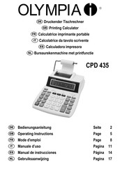 Olympia CPD 435 Mode D'emploi