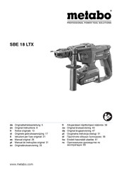 Metabo SBE 18 LTX Notice Originale