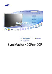 Samsung SyncMaster 400P Mode D'emploi