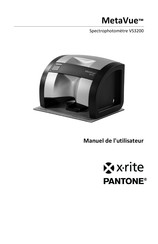 X-Rite PANTONE MetaVue VS3200 Manuel De L'utilisateur