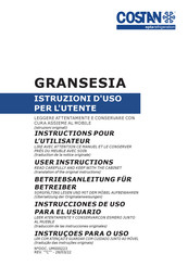 Costan GranSesia Instructions Pour L'utilisateur