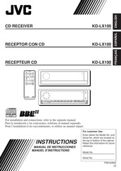 JVC KD-LX100 Manuel D'instructions