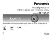 Panasonic Lumix H-H014A Mode D'emploi