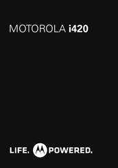 Motorola i420 Mode D'emploi