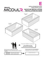 MAAX MODULR Série Guide D'installation