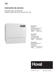 Hoval TopGas comfort 60 Instructions De Service