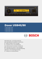Bosch Dover USB40/80 Mode D'emploi Et De Montage