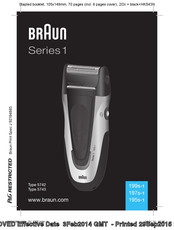 Braun 199s-1 Mode D'emploi