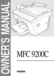 Brother MFC 9200C Mode D'emploi