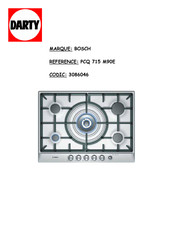 Bosch PCQ 715 M90E Notice De Montage