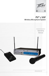 Peavey PV 1 VHF Mode D'emploi