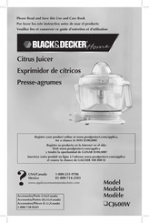 Black & Decker Home CJ600W Mode D'emploi