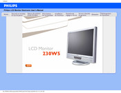 Philips 230W5VS/00 Mode D'emploi