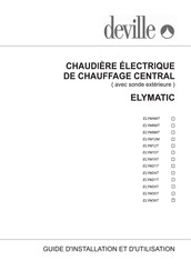 deville ELYMATIC ELYM15T Guide D'installation Et D'utilisation