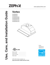 Zephyr Vortex AK9034AS290 Guide D'utilisation, D'entretien Et D'installation