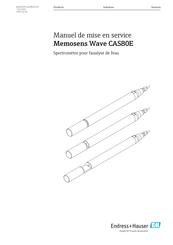 Endress+Hauser Memosens Wave CAS80E Manuel De Mise En Service