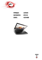 Lenovo G70-35 Guide De L'utilisateur