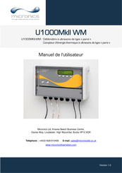 Micronics U1000MkII WM Manuel De L'utilisateur