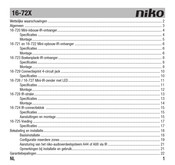 Niko 16-72 Serie Mode D'emploi