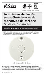 Kidde P3010CUCA Guide De L'utilisateur