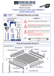 FERMETURE-ONLINE HORIZON 3 Notice De Pose