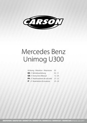 Carson Mercedes Benz Unimog U 300 Mode D'emploi