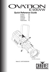 Chauvet Professional Ovation E-930VW Guide De Référence Rapide