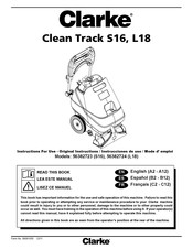 Clarke Clean Track S16 Mode D'emploi